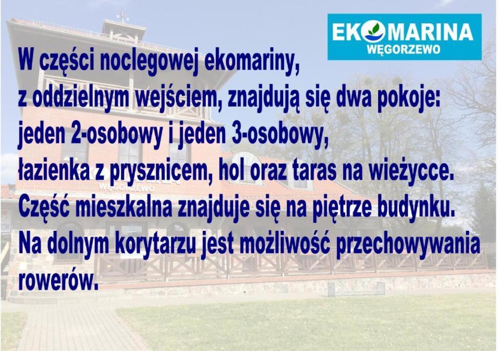Ekomarina - Pokoj Noclegowy 2 Wegorzewo Exterior photo